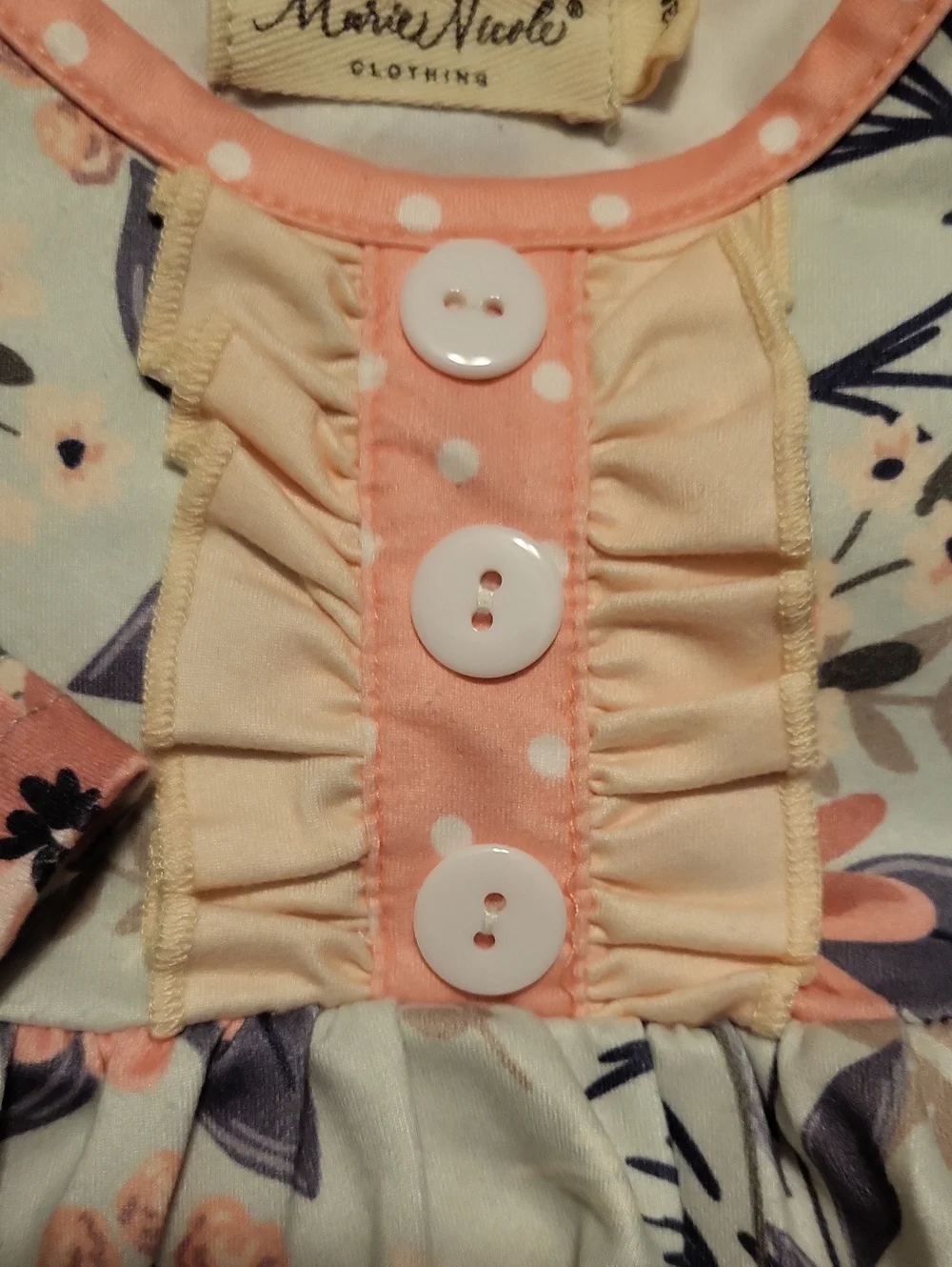Marie Nicole Floral Baby Romper